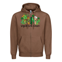 Chestnut st. patricks day registered nurse rn Zipper Hoodie - BarkalooDesign