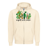 Sandshell st. patricks day registered nurse rn Zipper Hoodie - BarkalooDesign
