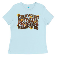 Baby Blue educated motivated elevated melanated juneteenth Ladies Tee - CowGirlArtShop