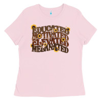 Bubblegum Pink educated motivated elevated melanated juneteenth Ladies Tee - CowGirlArtShop