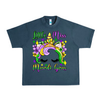 Midnight Navy little miss mardi gras unicorn  olivia Urban Heavy Tee - OliviaCreatesArt