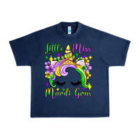 Navy little miss mardi gras unicorn  olivia Urban Heavy Tee - OliviaCreatesArt