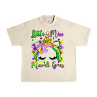 Little Miss Mardi Gras Unicorn  Olivia Urban Heavy Tee | Teevron