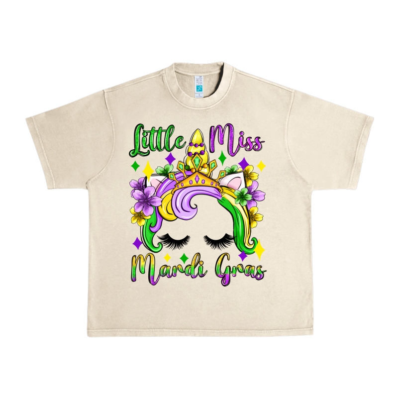 Little Miss Mardi Gras Unicorn  Olivia Urban Heavy Tee by OliviaCreatesArt | Teevron