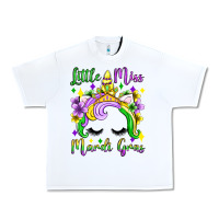 White little miss mardi gras unicorn  olivia Urban Heavy Tee - OliviaCreatesArt