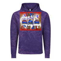 Cloud Purple Western Happy Fourth Of July Vintage Hoodie - FaDigitalArtStudio