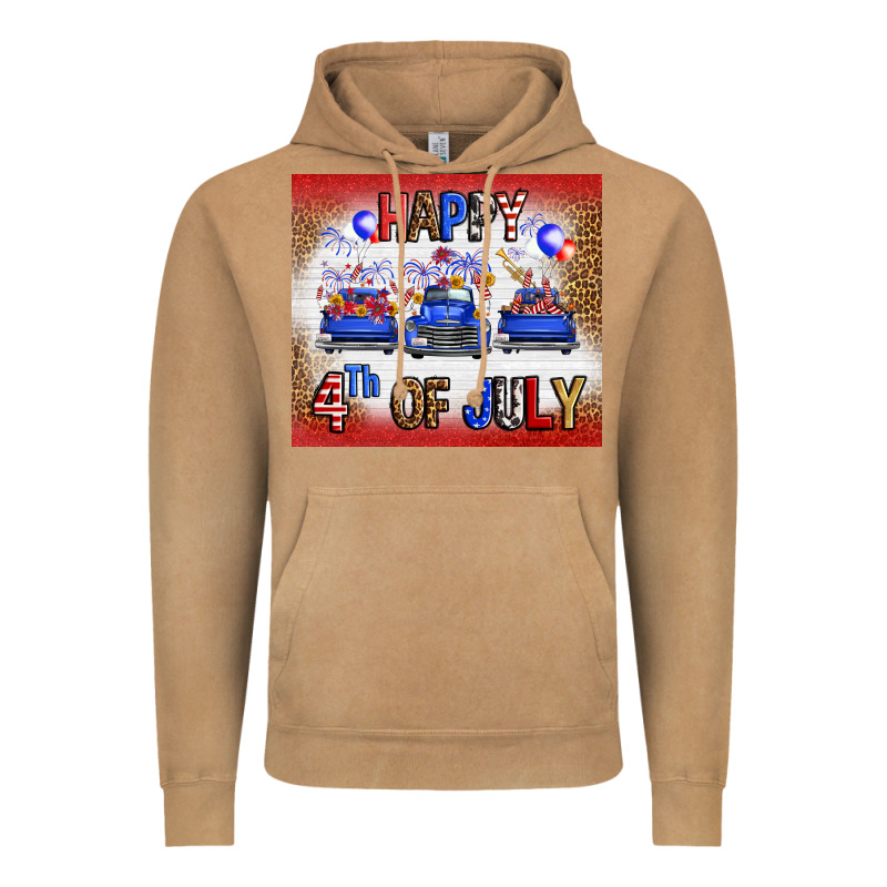Western Happy Fourth Of July Vintage Hoodie by FaDigitalArtStudio | Teevron