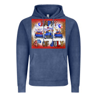 Vintage Denim Western Happy Fourth Of July Vintage Hoodie - FaDigitalArtStudio