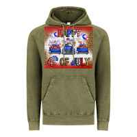 Vintage Olive Western Happy Fourth Of July Vintage Hoodie - FaDigitalArtStudio