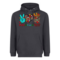 Smoke peace love dia de los muertos Heavyweight Hoodie - AdoDesignShop