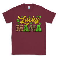 Burgundy lucky mama st patricks day Classic Tee - Jasminsmagicworld