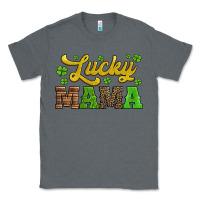 Charcoal Heather lucky mama st patricks day Classic Tee - Jasminsmagicworld