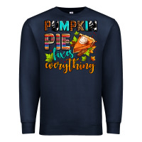 Navy pumpkin pie fixes everything Premium Sweatshirt - AdoDesignShop