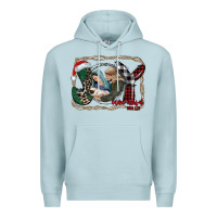 Blue Mist joy Christmas Premium Hoodie - CowhideDigitalArt