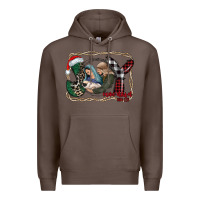 Coffee joy Christmas Premium Hoodie - CowhideDigitalArt