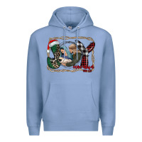 Colony Blue joy Christmas Premium Hoodie - CowhideDigitalArt