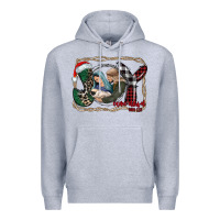 Heather Grey joy Christmas Premium Hoodie - CowhideDigitalArt