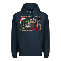 Navy joy Christmas Premium Hoodie - CowhideDigitalArt