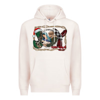 Pale Pink joy Christmas Premium Hoodie - CowhideDigitalArt