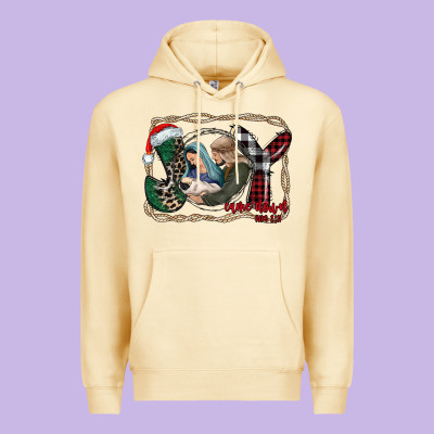 Joy Christmas Premium Hoodie Designed By Cowhidedigitalart