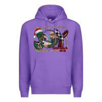 Purple joy Christmas Premium Hoodie - CowhideDigitalArt