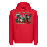 Red joy Christmas Premium Hoodie - CowhideDigitalArt