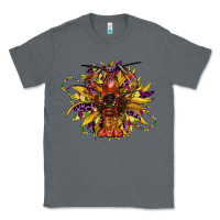 Charcoal Heather mardi gras sunflower Classic Tee - CowGirlArtShop