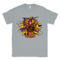 Heather Grey mardi gras sunflower Classic Tee - CowGirlArtShop