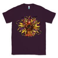 Plum mardi gras sunflower Classic Tee - CowGirlArtShop