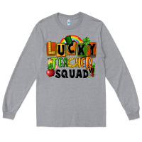 Heather Grey lucky teacher squad St. Patricks Day Long Sleeve Tee - FaDigitalArtStudio