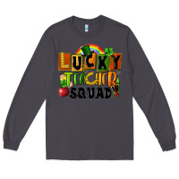Smoke lucky teacher squad St. Patricks Day Long Sleeve Tee - FaDigitalArtStudio