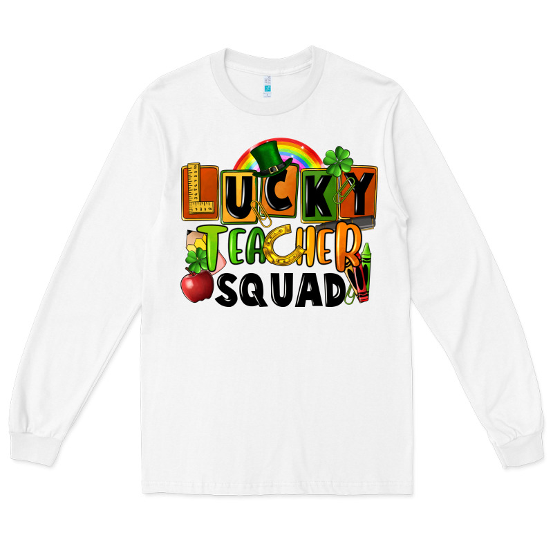 Lucky Teacher Squad St. Patricks Day Long Sleeve Tee by FaDigitalArtStudio | Teevron