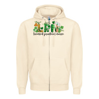 Sandshell st. patricks day registered nurse lpn heart Zipper Hoodie - BarkalooDesign
