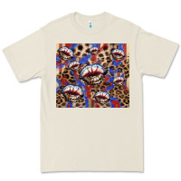 Bone American flag lips leopard  tumbler Premium Tee - HowdyJamesFarm