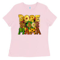 Bubblegum Pink dope black mama juneteenth Ladies Tee - CowGirlArtShop