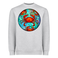 Heather Grey crab Heavyweight Sweatshirt - BarkalooDesign