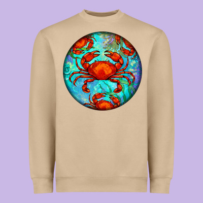 Crab Heavyweight Sweatshirt Designed By Barkaloodesign