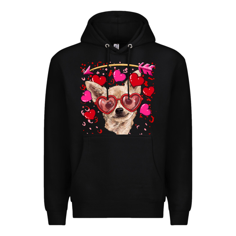 Valentine's Day  Chihuahua Premium Hoodie by RanaPortraitStore | Teevron
