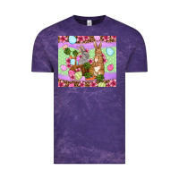 Cloud Purple Easter eggs bunnys basket Vintage Tee - OliviaCreatesArt