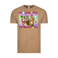 Vintage Coffee Easter eggs bunnys basket Vintage Tee - OliviaCreatesArt