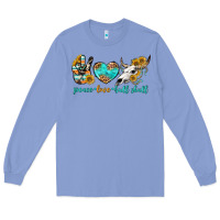 Peace Love Bull Skull Bbs Long Sleeve Tee | Teevron