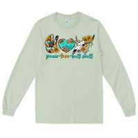Matcha peace love bull skull bbs Long Sleeve Tee - BundleAndBundleShop