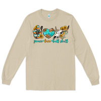 Mushroom peace love bull skull bbs Long Sleeve Tee - BundleAndBundleShop