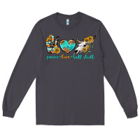 Smoke peace love bull skull bbs Long Sleeve Tee - BundleAndBundleShop