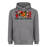 Storm peace love firefighter Heavyweight Hoodie - AdoDesignShop