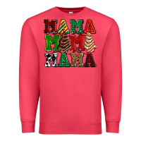 Cardinal mama mama mama with christmas lights and christmas tree cakes Premium Sweatshirt - AdoDesignShop