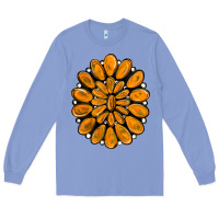 Colony Blue orange gemstone Long Sleeve Tee - RanaPortraitStore