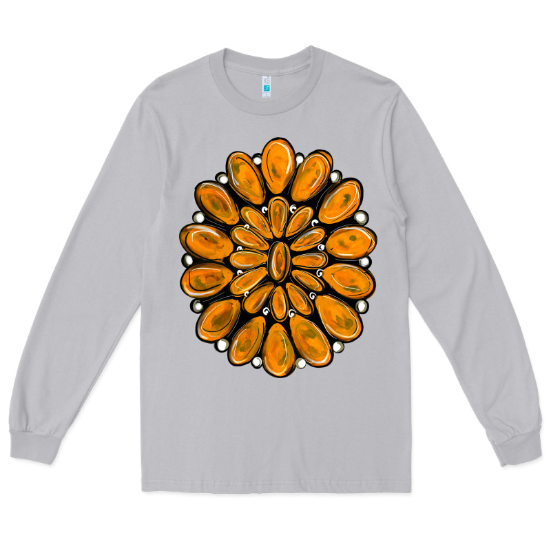 Orange Gemstone Long Sleeve Tee by RanaPortraitStore | Teevron