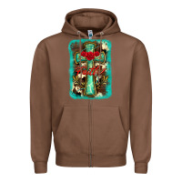 Chestnut cross faith background Zipper Hoodie - BarkalooDesign