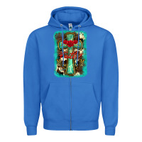 True Royal cross faith background Zipper Hoodie - BarkalooDesign